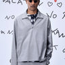 Wool Relax Fit Top- Pearl Grey - Genes Online Store