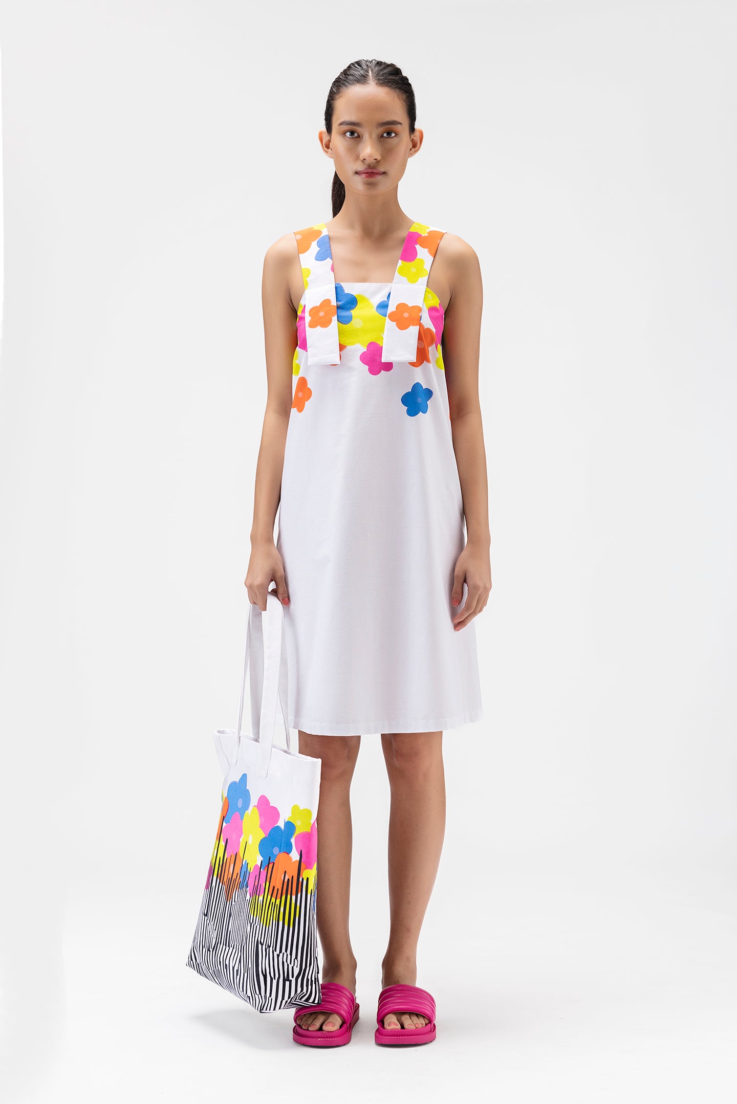Multicolored Floral Sleeveless Dress