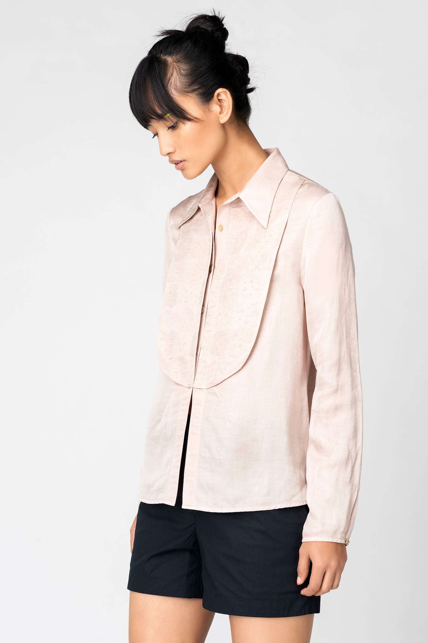 embroidered-satin-shirt - Genes online store 2020