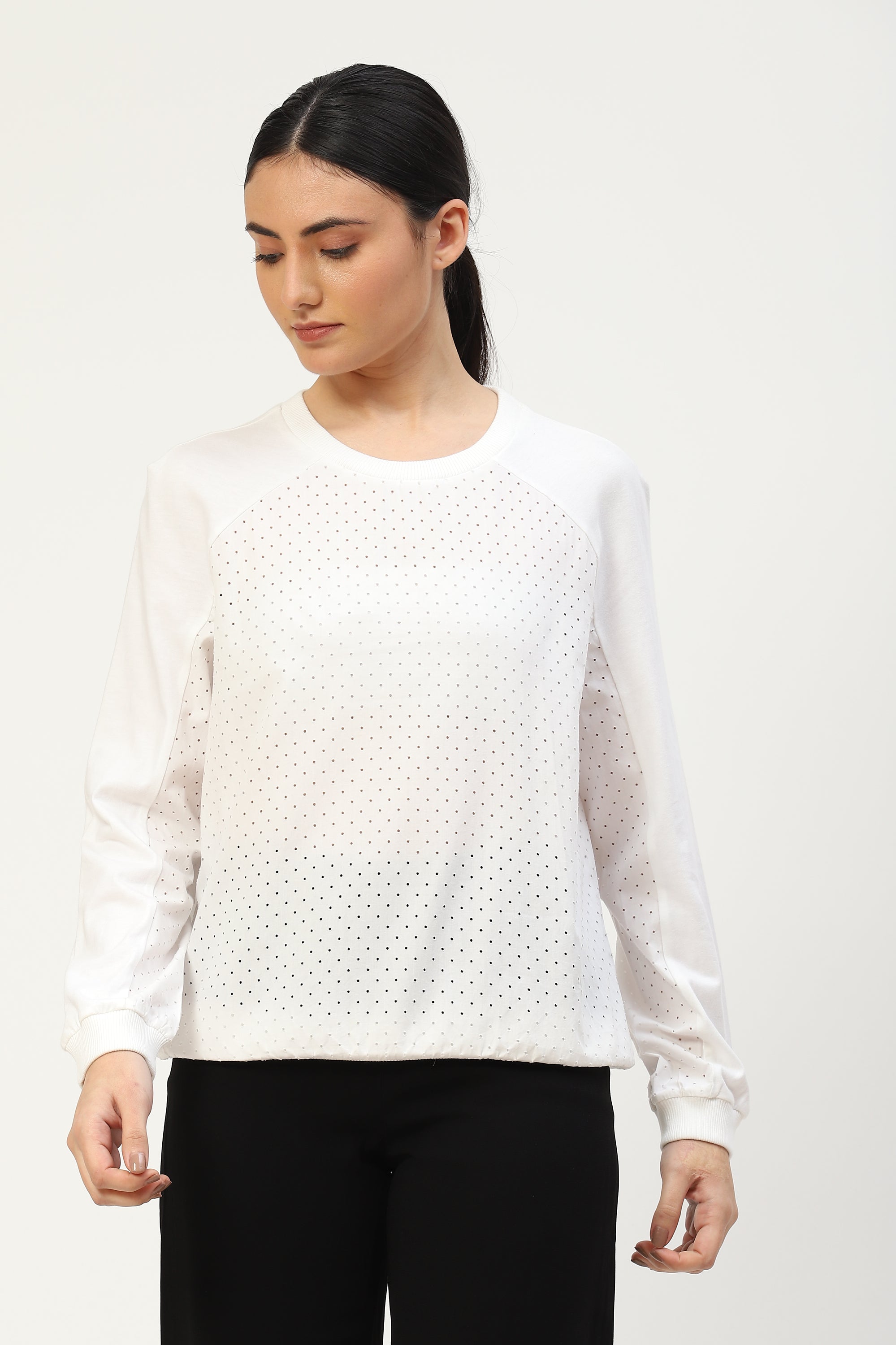 Classic Perforated Womens Polo T-shirt
