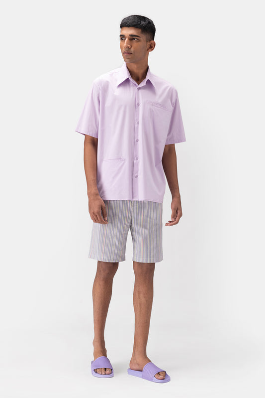 Mens Shirt With Asymmetrical Pockets