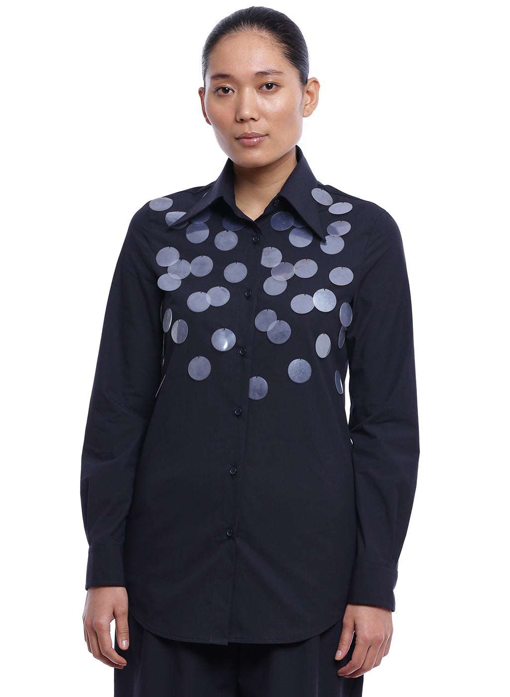 Sequin Embroidered Shirt - Genes online store 2020