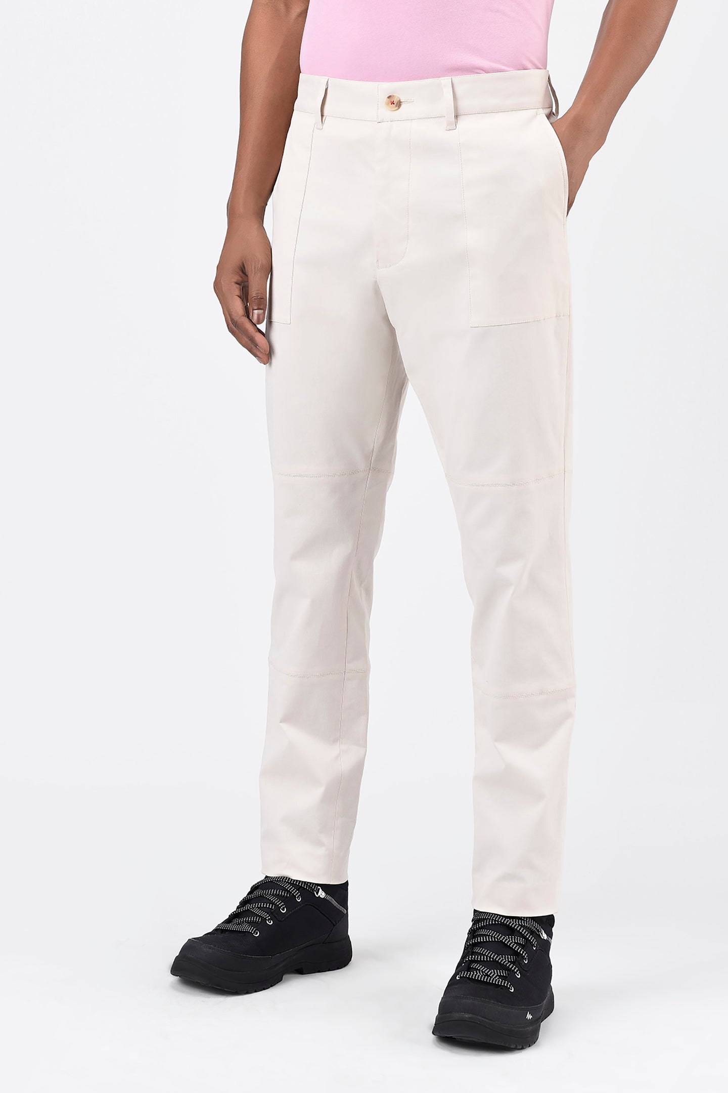 Mens Regular Fit Trousers with Special Details