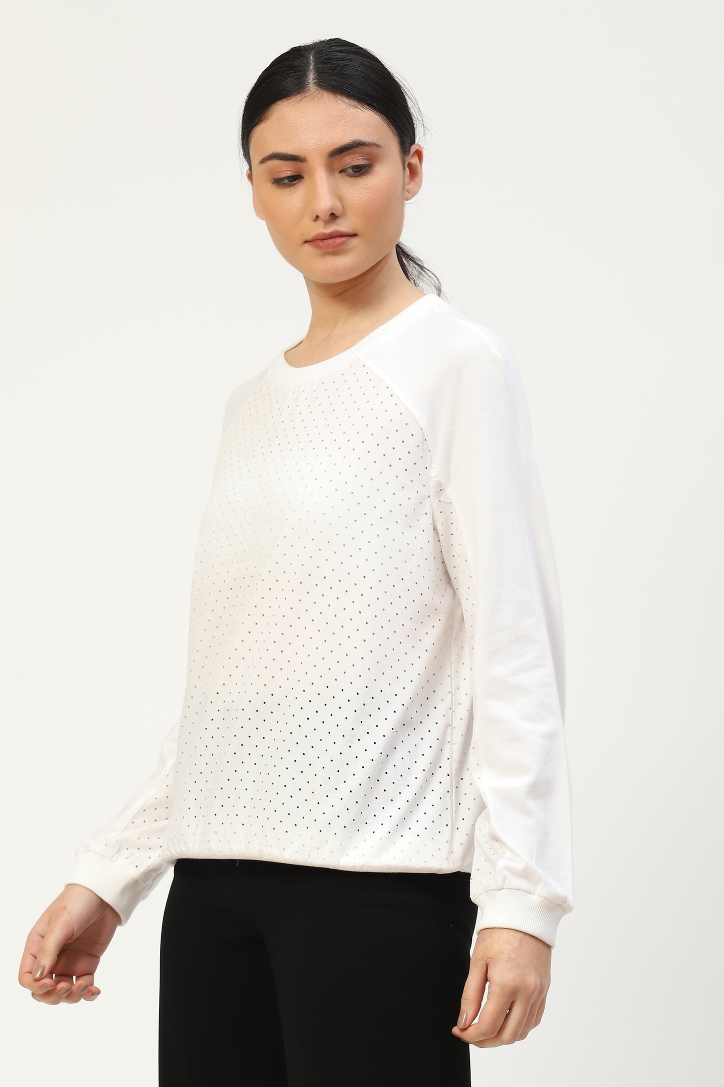 Classic Perforated Womens Polo T-shirt
