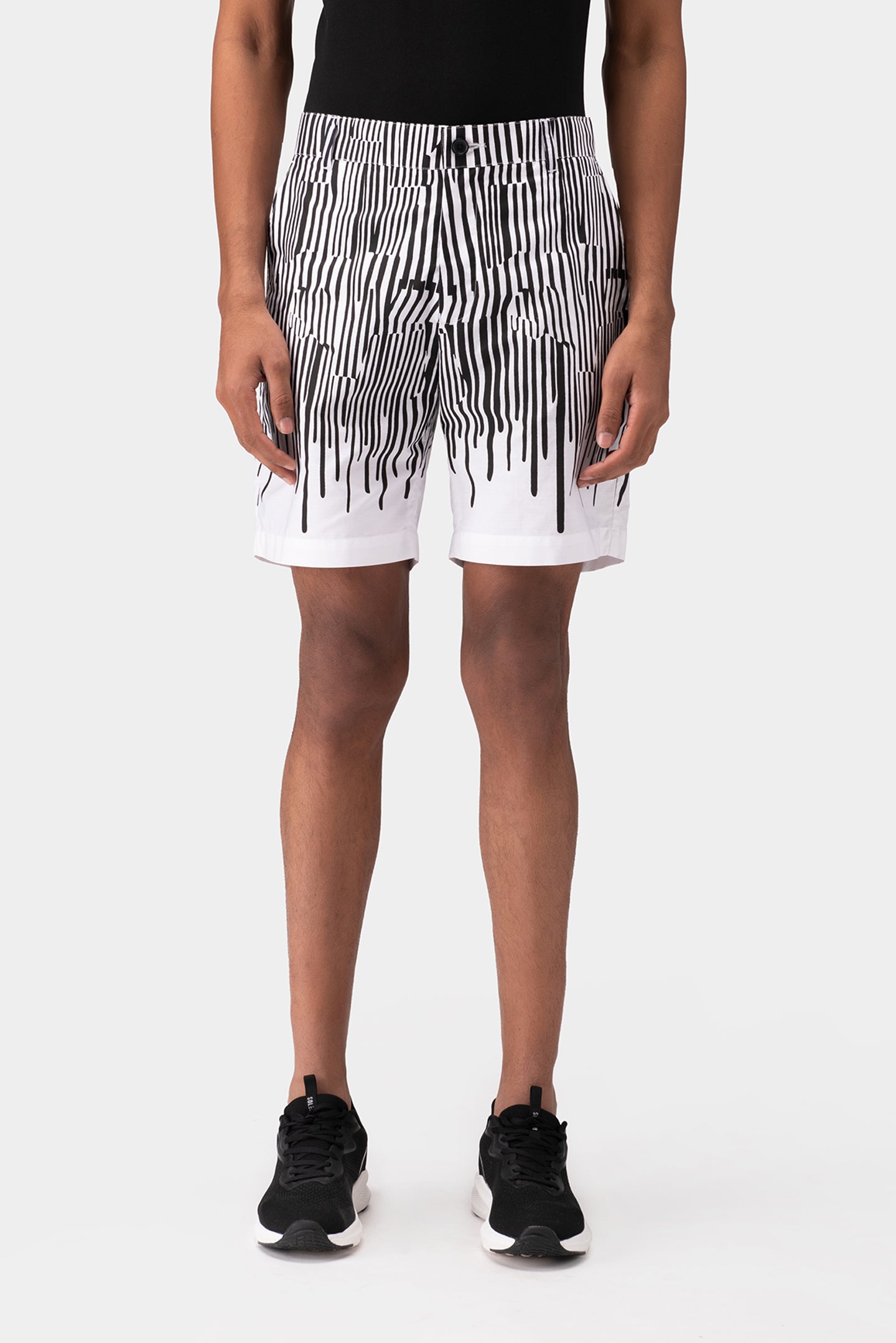 Abstract Striped Short