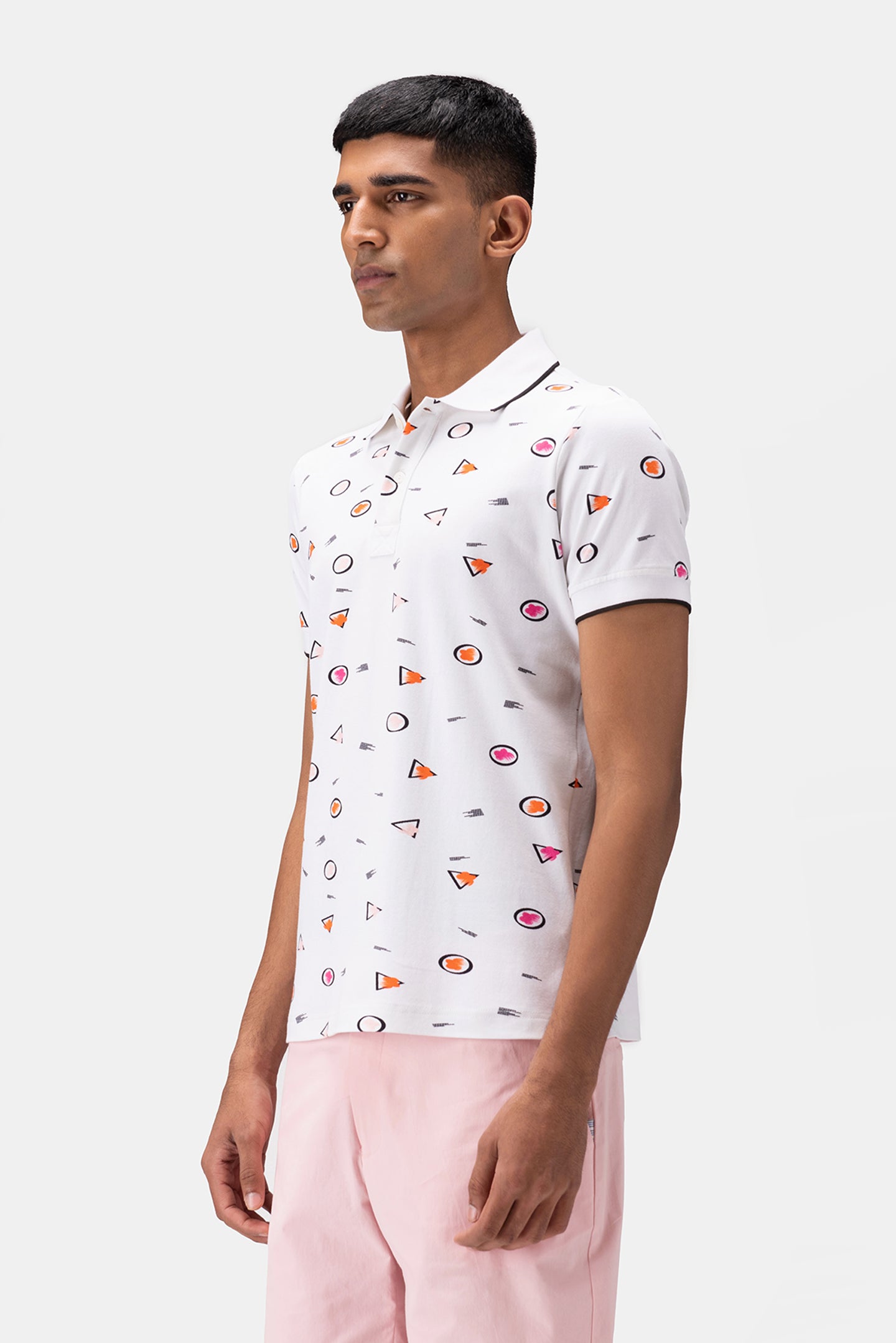 Floral Iconography Mens Polo Shirt