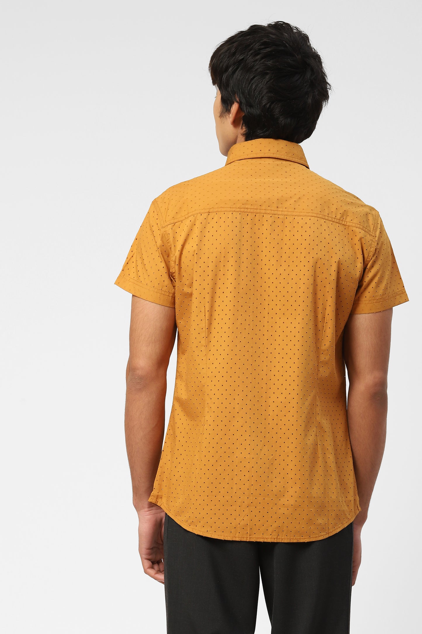Mens Perforated Shirt with short sleeves