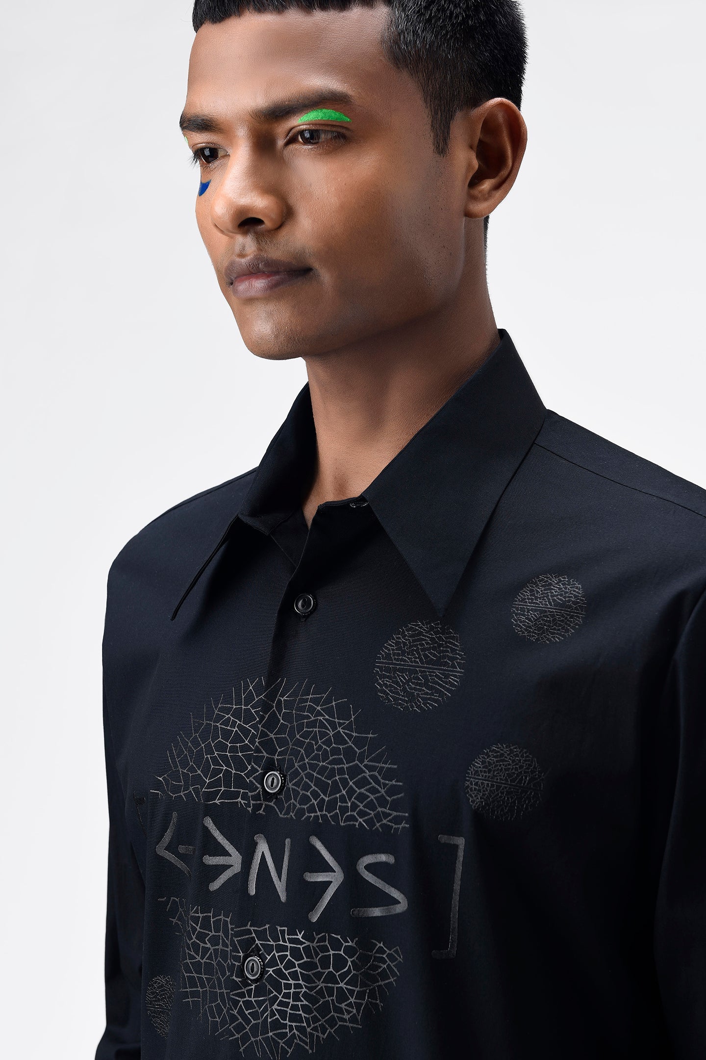 Typography Embroidered Shirt