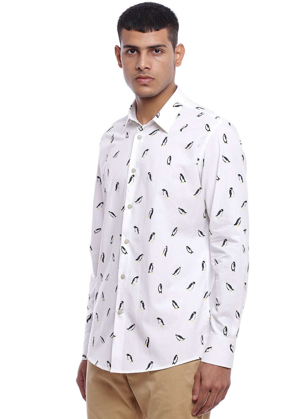 Penguin Print Full Sleeved Shirt - Genes online store 2020