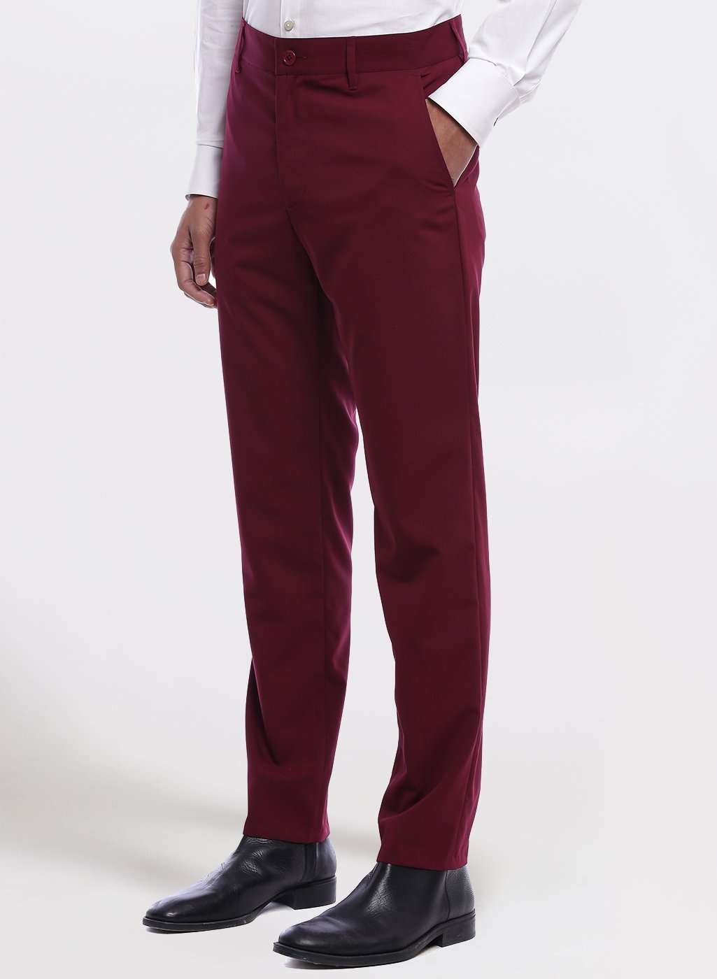 Slim Burgundy Woolblend Modern Tech Suit Pant  Express