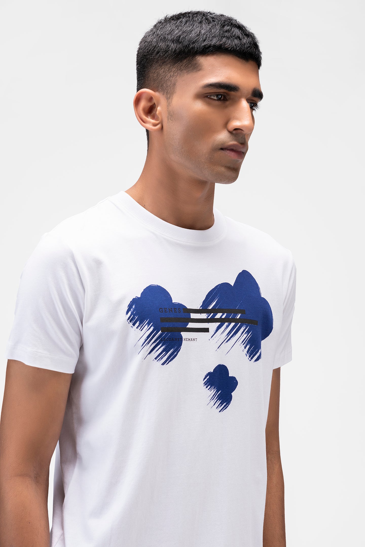 Genes  T-Shirt With Abstract Floral Print