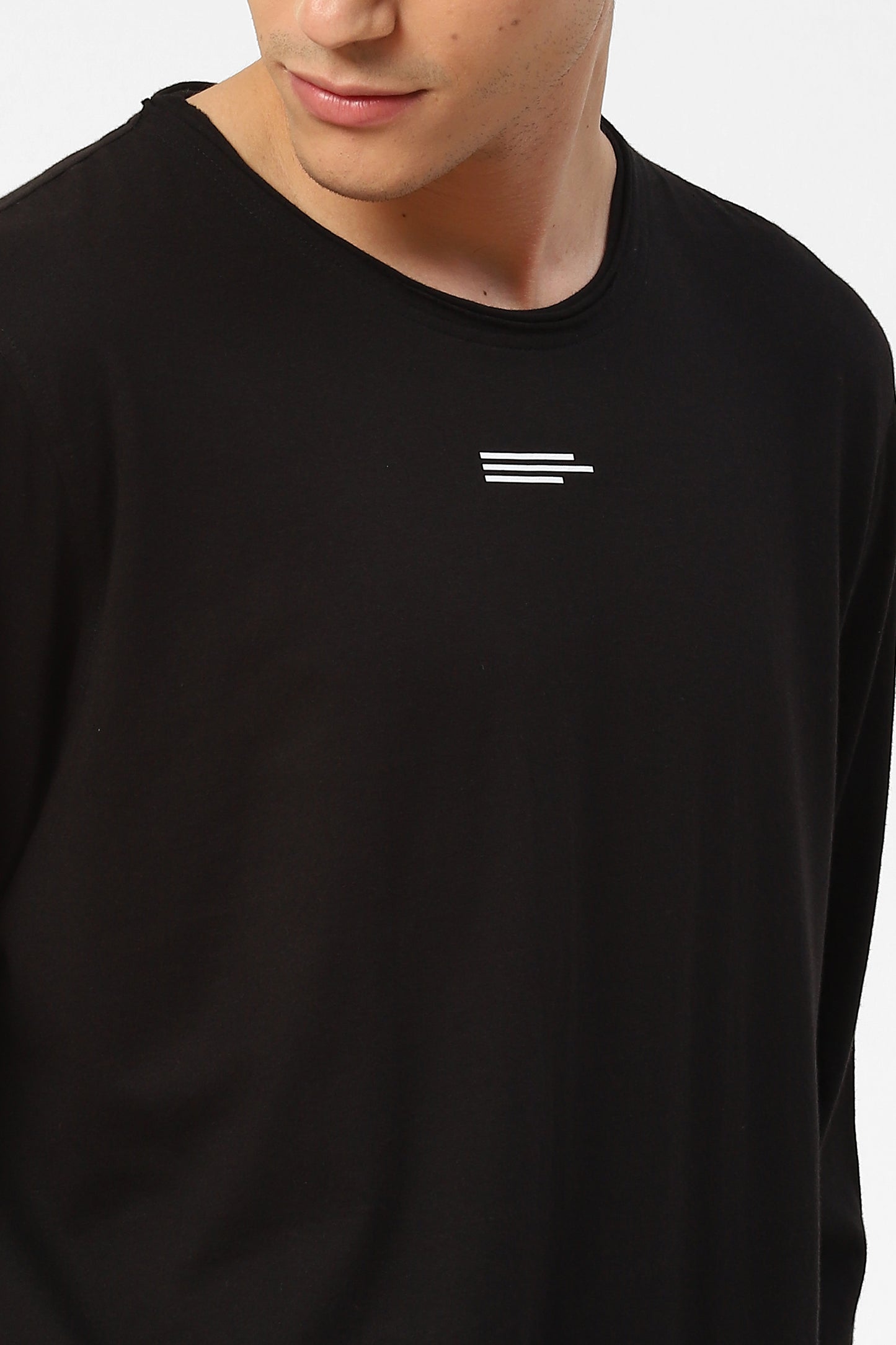 Mens Full Sleeve Tshirt With Logo Print