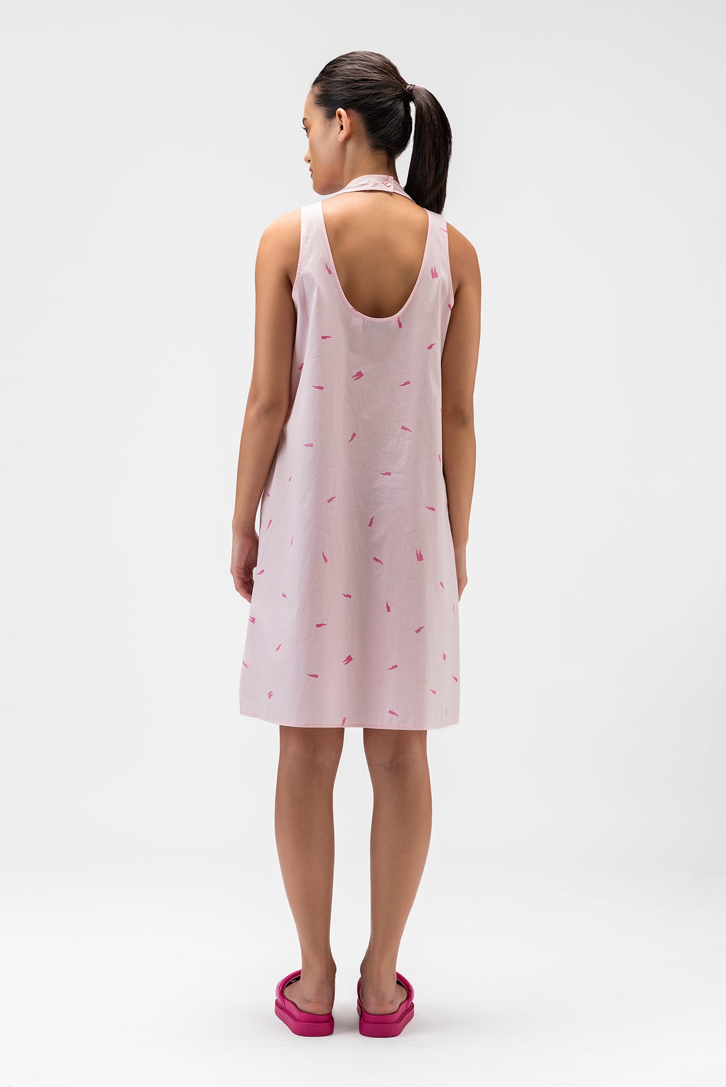 Genes Monogrammed Sleeveless Dress