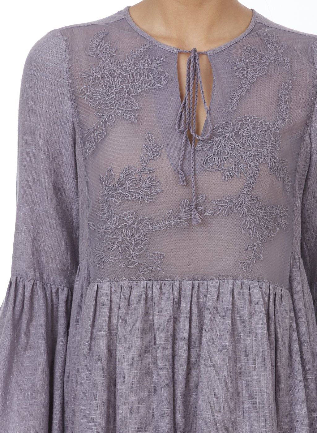 MIA EMBROIDERED DRESS - Genes online store 2020