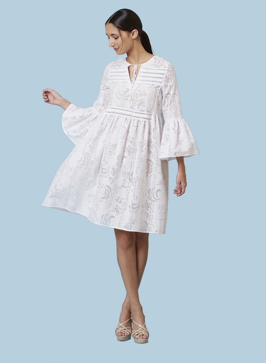 MAIA EMBROIDERED DRESS - Genes online store 2020