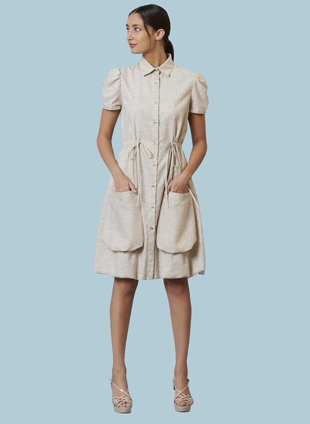 Lorena Pinstripe Dress - Genes online store 2020