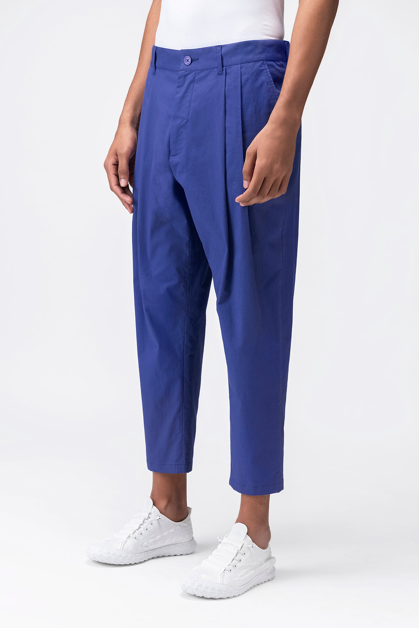 Mens Pleated Trousers
