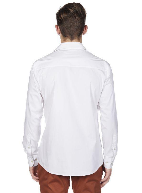 CITY CHARMER WHITE BUTTON DOWN SHIRT - Genes online store 2020