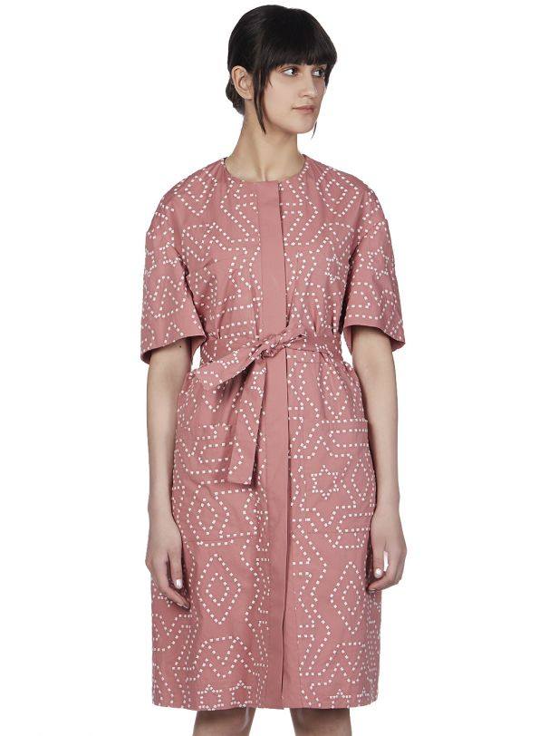 SUMMER TRIBE KNOTTED DRESS - Genes online store 2020