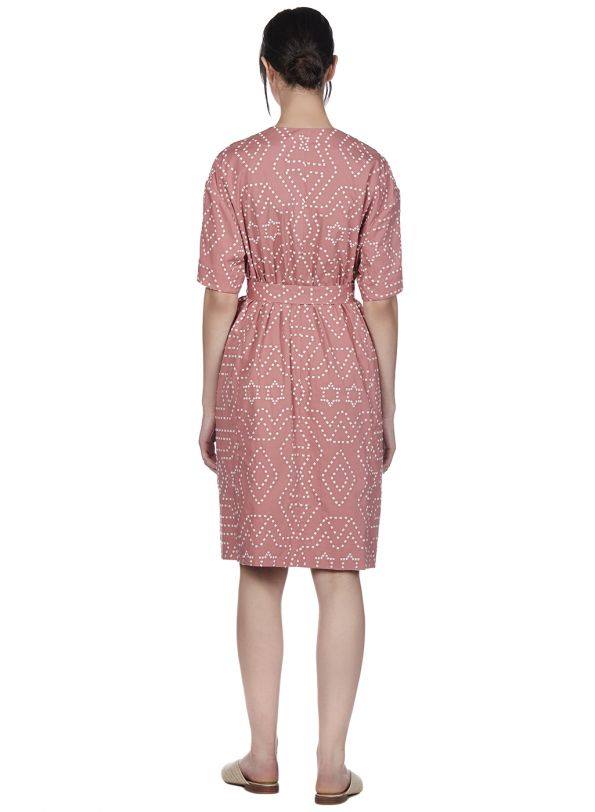 SUMMER TRIBE KNOTTED DRESS - Genes online store 2020